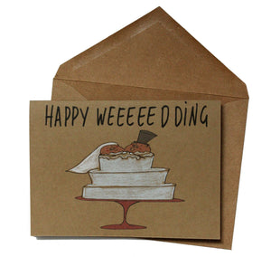 Funny wedding card | Pigs Wedding card | Happy Wedding Day Card | Cute pig Wedding card | Newly weds card