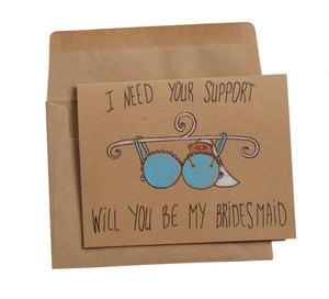 Will you be my bridesmaid card funny - Funny Bridesmaid Card -  Bridesmaid proposal card -  Bridesmaid ask card - funny proposal bridesmaid