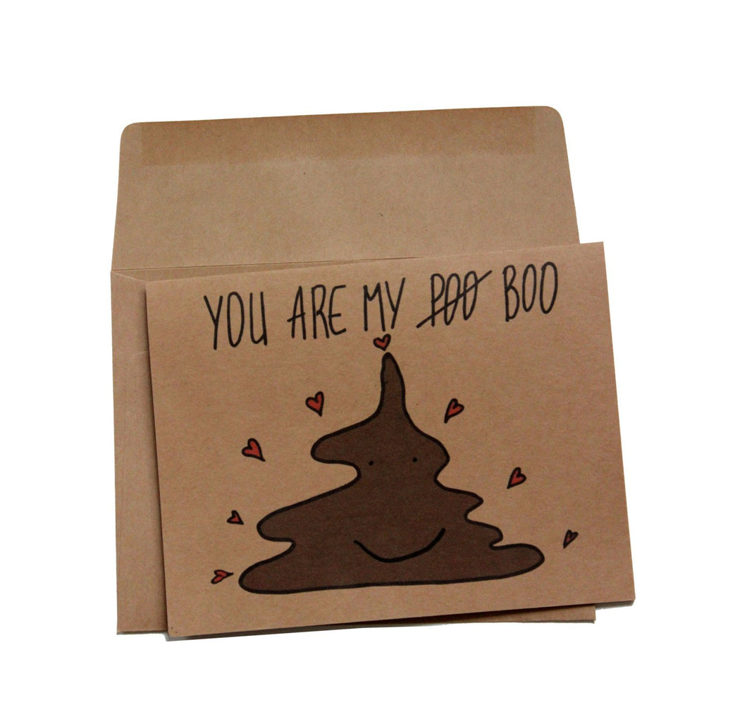 Funny valentines card girlfriend  - Funny valentines day card for him - Valentine card funny boyfriend  - poop valentines card husband emoji