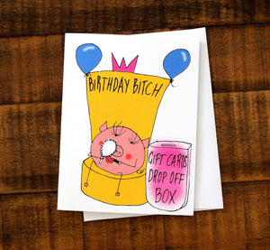 Best friend birthday card - birthday bitch card for best friend - card for someone who likes to curse - funny best bitch birthday card