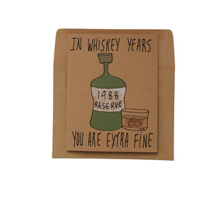 born in 1988 birthday card funny whiskey birthday card brother 30th birthday card funny customizable birthday card 1988 for whiskey lover