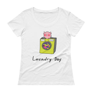Funny t-shirt women cute pig tshirt for her funny t-shirt for woman pig lover tshirt laundry day funny shirt pig lover gift for her