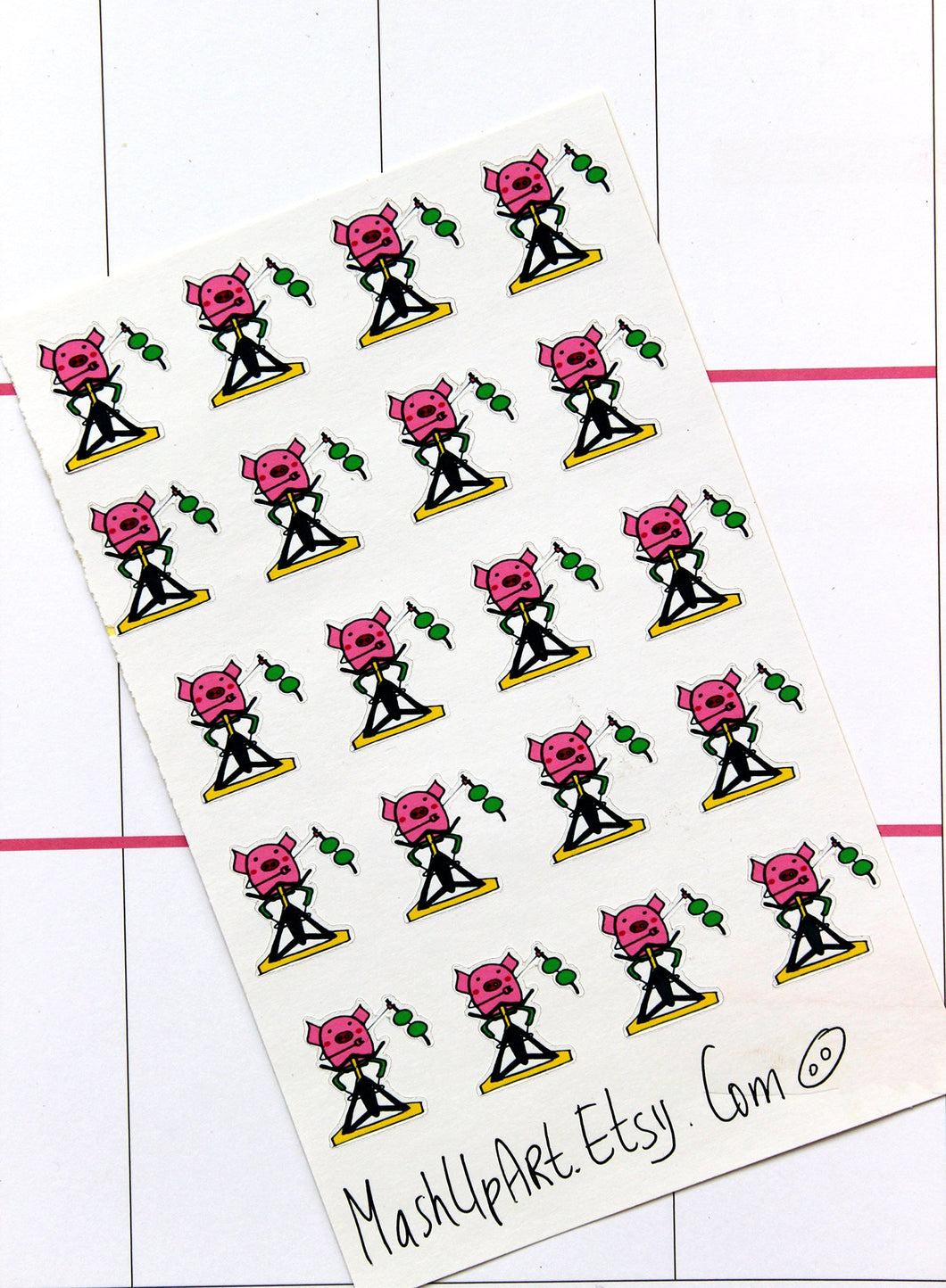 Spin class planner stickers - funny workout stickers