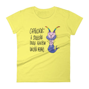 Funny Capricorn t-shirt women - funny gift for capricorn  tshirt for her January birthday gift for capricorn cute tshirt for women capricorn