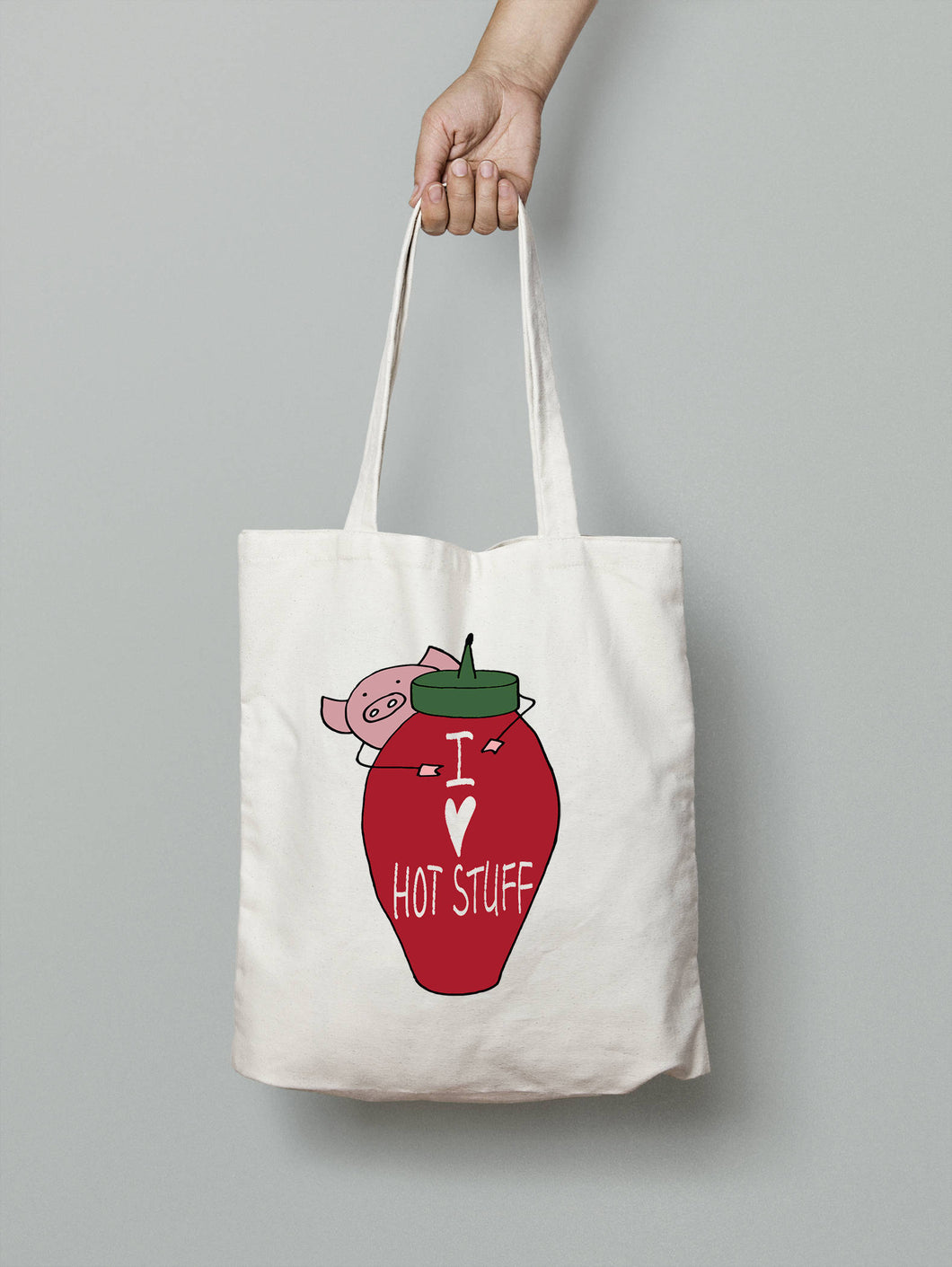 Sriracha tote bag cute - cotton tote bag for sriracha lover - hot sauce cotton grocery bag - i love hot sauce bag - i love sriracha tote bag