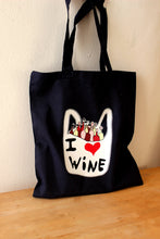 I love wine tote bag - funny cotton bag wine lover - gift for a wine lover - wine tote bag - i love wine cotton tote bag - canvas tote bag