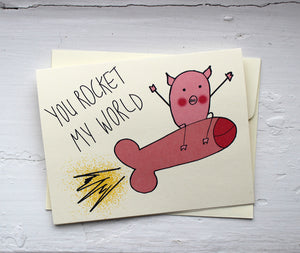 Dirty Valentines card for him - penis Valentines card for boyfriend   penis dirty valentines card husband dirty valentine's day card for him